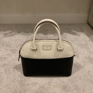 Kate Spade Color Block Black and White Satchel perfect condition